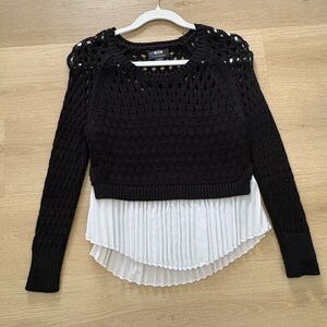 Maeve x Anthropologie Women’s Pleated Knit Sweater Top Size XS